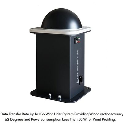 buy 데이터 전송 속도 최대 1Gb/s, 풍향 정확도 ±2도를 제공하며 풍력 프로파일링을 위해 50W 미만의 전력을 소비하는 풍력 라이다 시스템 online manufacture