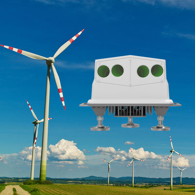 NL750 풍력 발전소 리다르 범위 50m-750m 및 재생 에너지의 바람 방향 범위 -180°-180°